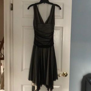 Black sheer dress